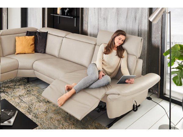 Kožená rohová sedací souprava TRAPANI