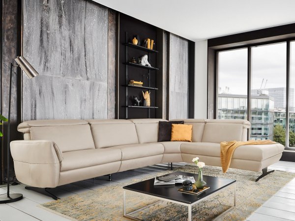 Kožená rohová sedací souprava TRAPANI