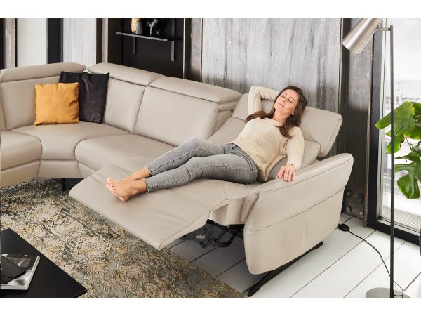 Kožená rohová sedací souprava TRAPANI