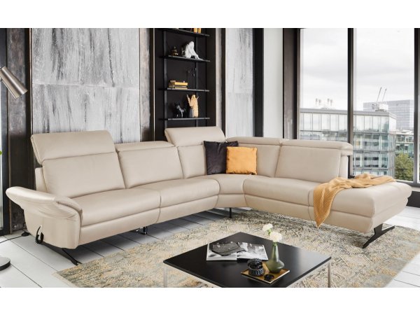 Kožená rohová sedací souprava TRAPANI