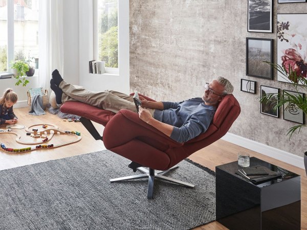 Polohovací televizní křeslo SITZGEFÜHL PLUS XTRA STYLE 2 s vysokou nosností do 200 Kg