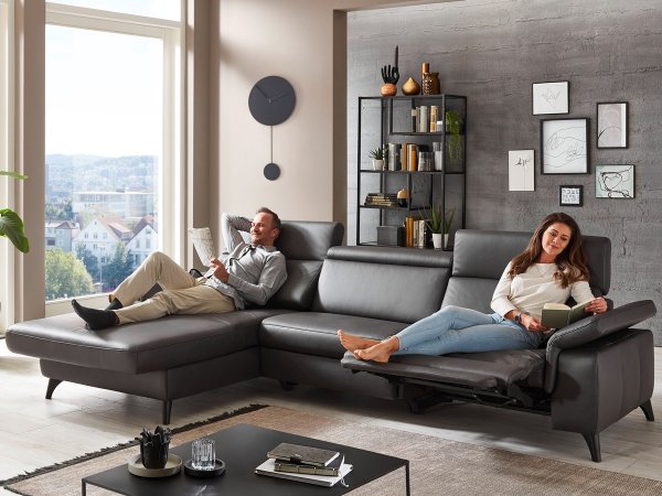 Kožená rohová sedací souprava LAVA XC 5