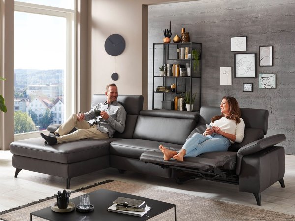 Kožená rohová sedací souprava LAVA XC 5