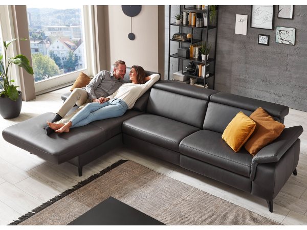 Kožená rohová sedací souprava LAVA XC 5