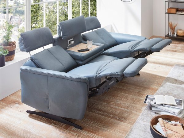 Luxusní kožená sedací souprava s funkcí relax 3+2 LORENZO