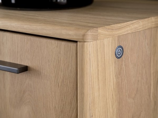 Komoda 20 PORTLAND dub bělený sukatý