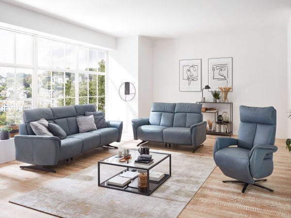 Luxusní kožená sedací souprava s funkcí relax 3+2 LORENZO