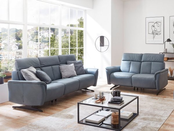 Luxusní kožená sedací souprava s funkcí relax 3+2 LORENZO