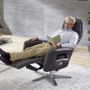 Kožené polohovací televizní křeslo SWITCH BALANCE 2