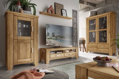 Dubový nábytek z masivu do obývacího pokoje LOFT 2 dub přírodní
