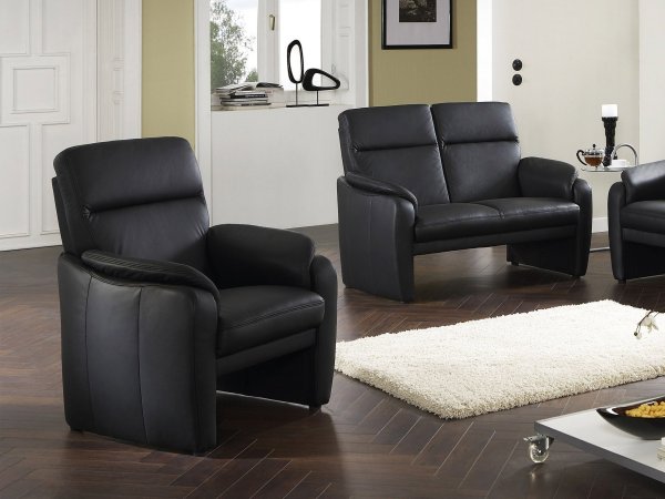 Kožená sedací souprava BORNHOLM 2,5+2+1