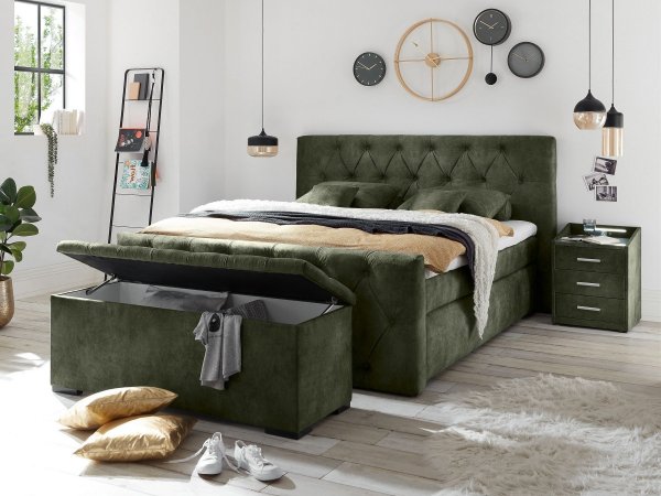 Postel boxspring s úložným prostorem HAMONNTON