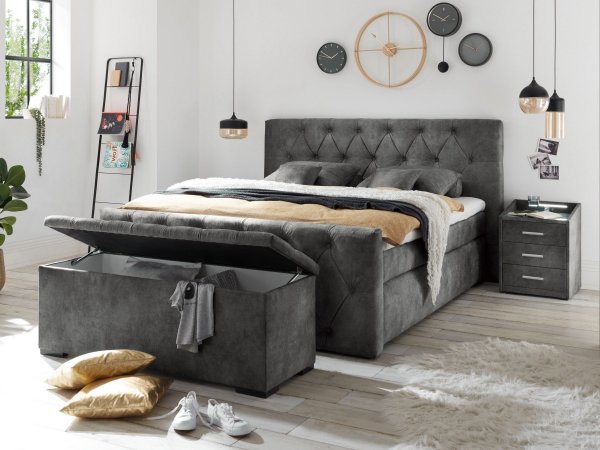 Postel boxspring s úložným prostorem HAMONNTON