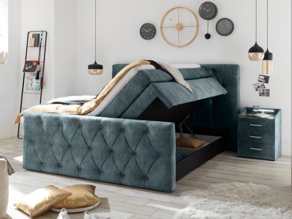 Postel boxspring s úložným prostorem HAMONNTON