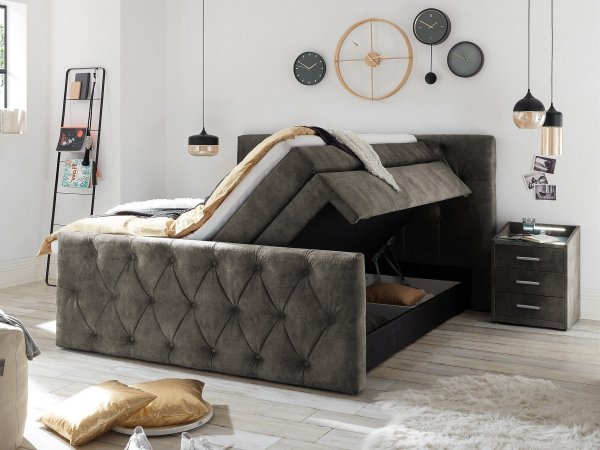 Postel boxspring s úložným prostorem HAMONNTON