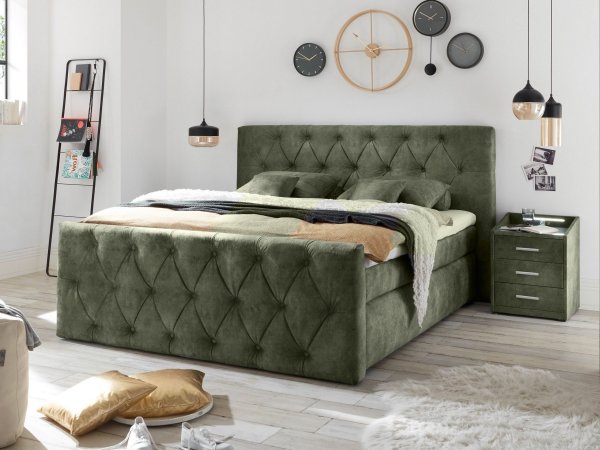 Postel boxspring s úložným prostorem HAMONNTON