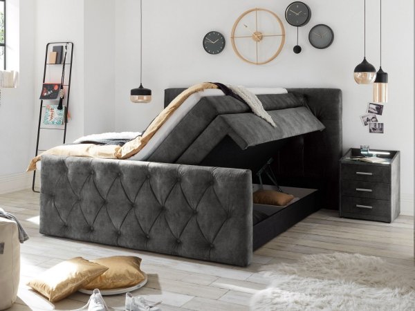 Postel boxspring s úložným prostorem HAMONNTON