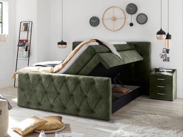 Postel boxspring s úložným prostorem HAMONNTON