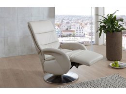 Kožené polohovatelné křeslo otočné RITZ 2