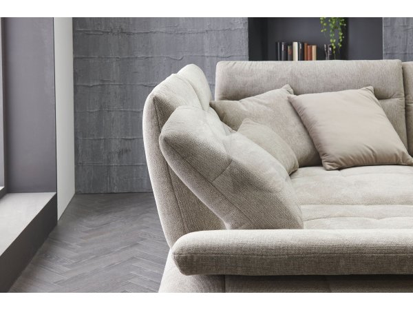 Rohová sedací souprava s nastavitelnou hloubkou sedáku DAYTON