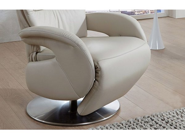 Kožené polohovatelné křeslo otočné RITZ 2