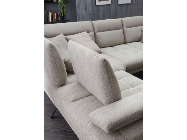 Rohová sedací souprava s nastavitelnou hloubkou sedáku DAYTON