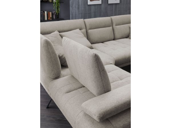 Rohová sedací souprava s nastavitelnou hloubkou sedáku DAYTON