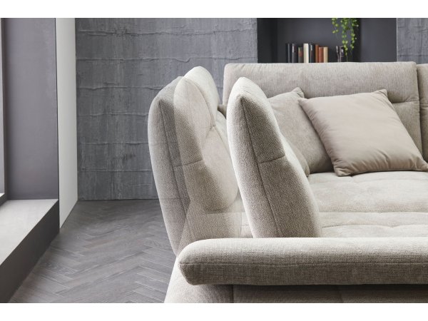 Rohová sedací souprava s nastavitelnou hloubkou sedáku DAYTON