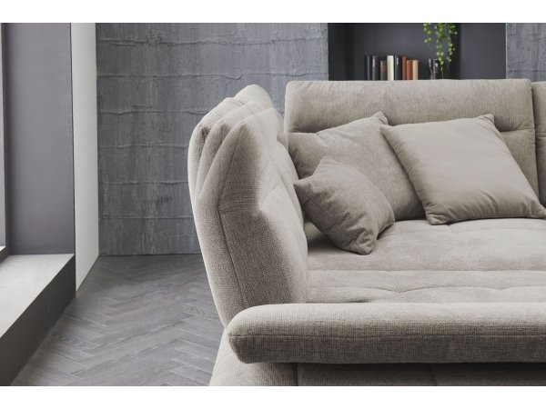 Rohová sedací souprava s nastavitelnou hloubkou sedáku DAYTON