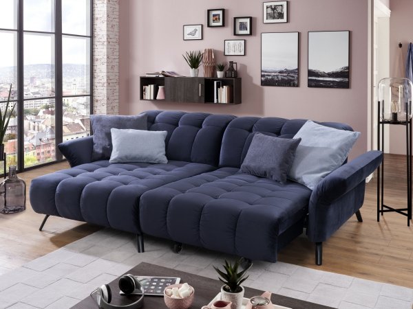 Malá prošívaná rohová sedací souprava COAST 6