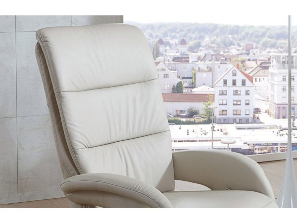 Kožené polohovatelné křeslo otočné RITZ 2