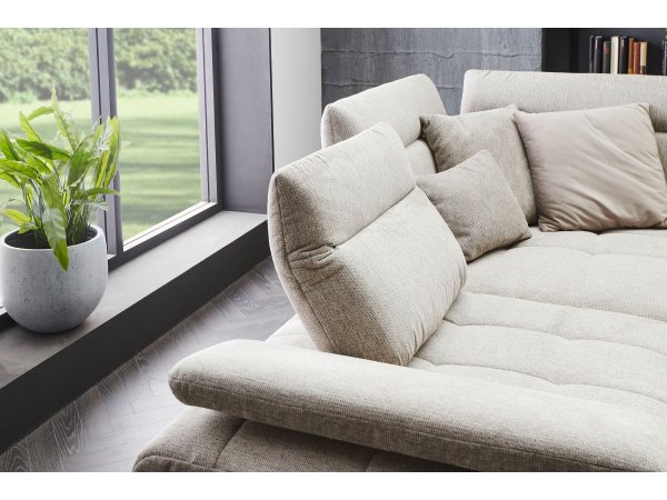 Rohová sedací souprava s nastavitelnou hloubkou sedáku DAYTON