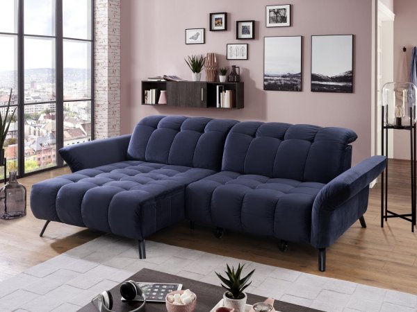 Malá prošívaná rohová sedací souprava COAST 6