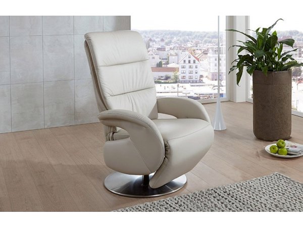 Kožené polohovatelné křeslo otočné RITZ 2