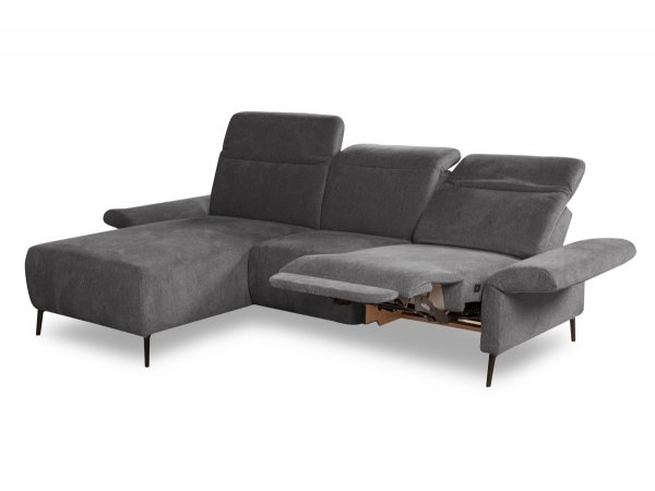 Rohová sedací souprava s motorovou TV funkcí CORIBA