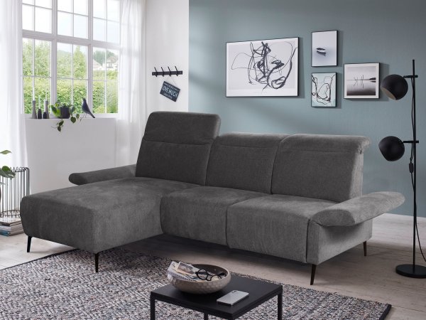 Rohová sedací souprava s motorovou TV funkcí CORIBA