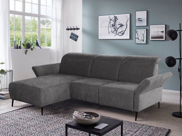 Rohová sedací souprava s motorovou TV funkcí CORIBA