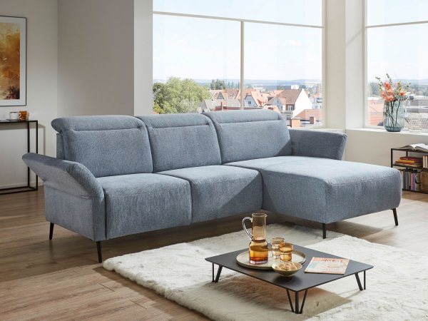 Rohová sedací souprava s motorovou TV funkcí CORIBA