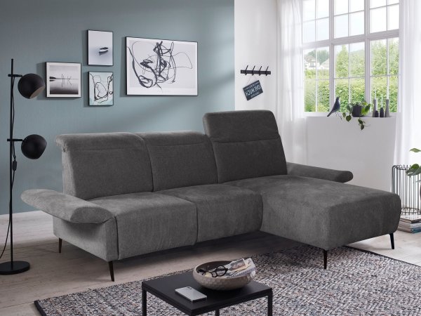 Rohová sedací souprava s motorovou TV funkcí CORIBA