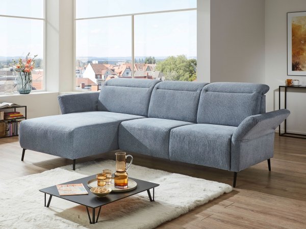 Rohová sedací souprava s motorovou TV funkcí CORIBA