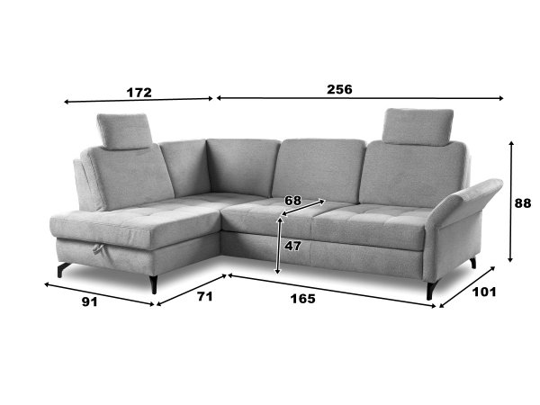 Rohová sedací souprava WESTHAM
