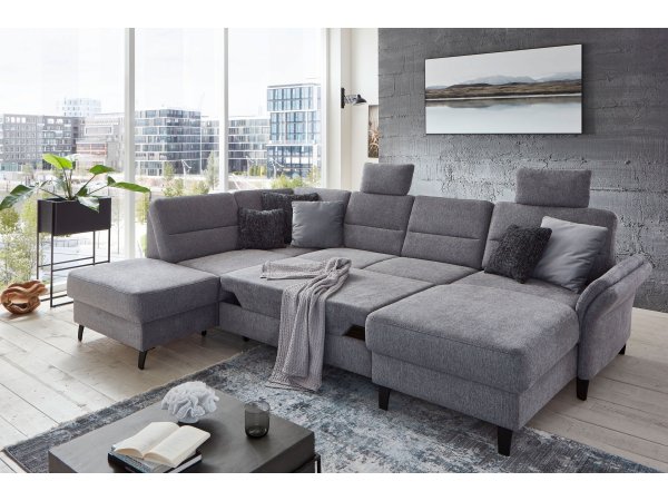 Rohová sedací souprava do tvaru U ve skandinávském stylu WESTERLAND 3