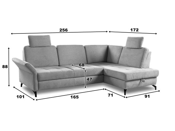 Rohová sedací souprava WESTHAM