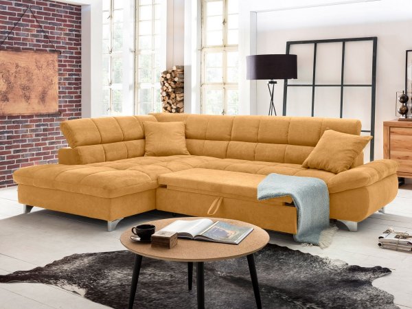 Rohová rozkládací sedací souprava GEMINI 3