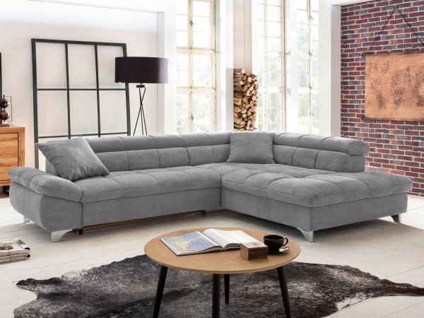 Rohová sedací souprava s polohovatelnými opěrkami EMINI