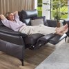 Luxusní kožená sedací souprava MONOPOLI 2+2 s motorovou relaxační funkcí