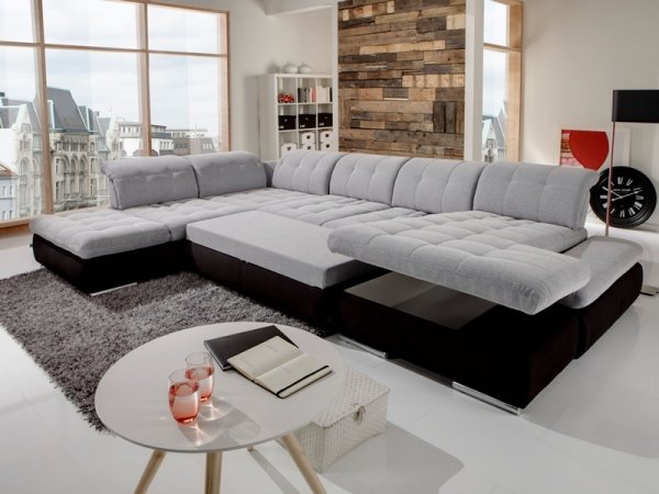 Rohová sedací souprava do tvaru U SANTA LUCIA