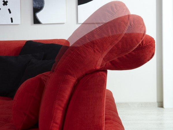 Kožená rohová sedací souprava do tvaru U SANTA LUCIA