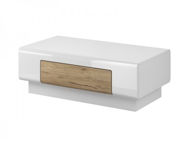 Konferenční stolek TOLEDO dub San Remo/bílý lesk