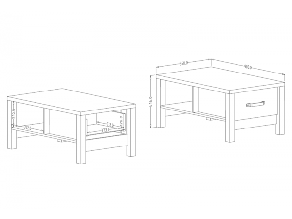 Nábytek do obývacího pokoje OLIN III Appenzellský smrk/černý mat